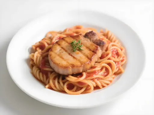 茄汁豬扒燴意粉